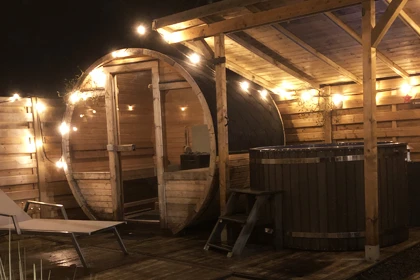 Overnachting met sauna en hottub